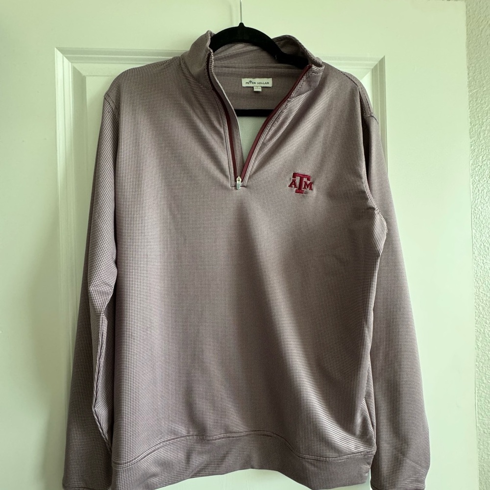Maroon & white peter millar texas a&m pullover! Worn 5 times. Bought for $175.